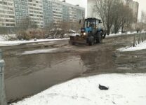На улице Ситцевая в Санкт – Петербурге начали дорожные ремонтные работы